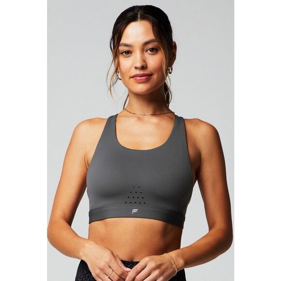 FABLETICS Women’s Dark Gray Full-Sprint High Impact Sports Bra Size Medium - Picture 1 of 8